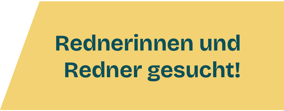 Button Rednerinnen gesucht